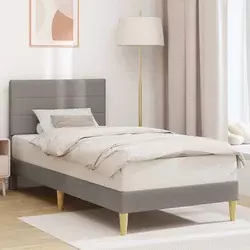 Krevetna konstrukcija Sivosmeđa 90 x 200 cm Tkanina
