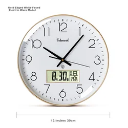 Telesonic Zidni sat, 30 cm, Zlatne boje