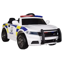 Policijski auto na akumulator - bijeli