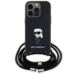 Karl Lagerfeld zaščitni ovitek Monogram Metal Pin, Iphone 15 Pro Max