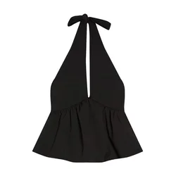 Bershka Top črna