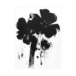 Canvas Slika na platnu Crno beli cvet, 75 x 100 cm