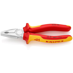 KNIPEX Klešta kombinovana izolovana 1000V VDE 180mm 03 06 180 crvena