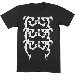 The Cult Repeating Logo Black L Majica