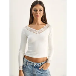 Bianco Lucci Bluza Blusen bela