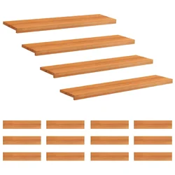 Vidaxl Stopnice 16 kos 120 x 30 x 2 cm Svetlo rjava Trda bukovina