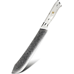 Damaskasti kuhinjski nož YU-37514 - Butcher / Bijela KP37514