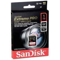 SanDisk Extreme Pro SDXC 1TB 170MB V30 U3 SDSDXXY-1T00-GN4IN