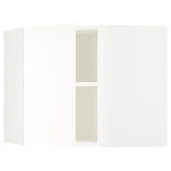 METOD Ugaoni zidni element s policama, bela/Vallstena bela, 68x60 cm