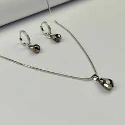 Alp Crystal Set ogrlica i minđuše PDR15 SN, Crni