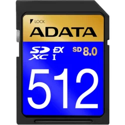 A-Data ADATA Premier Extreme SD8.0 512 GB SDXC V30, U3, črna