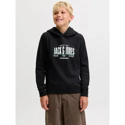 Jack & Jones Junior Majica JJAERO zelena/črna/bela