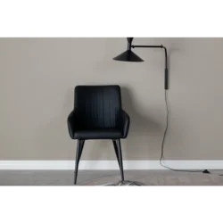 Venture Design Set 2 jedilnih stolov 61x58x92 cm črni