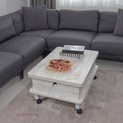 Hanah Home Sto za dnevnu sobu Nino 90x40x60 cm, Prljavo beli