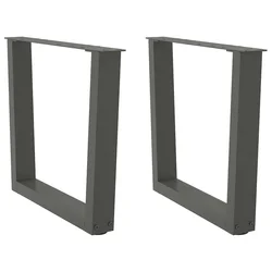 Noge za klub stolić V-oblika 2 kom antracit 60 x (42-43,3) cm čelik