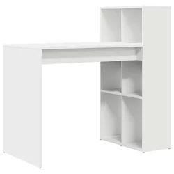 Stol s policom Bijelo 108 x 55 x 103.5 cm Konstruirano drvo
