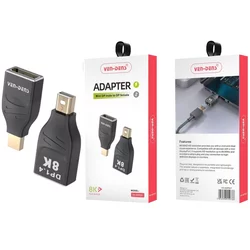 Čvrsti i izdržljivi 8K adapter - Crna KP34831