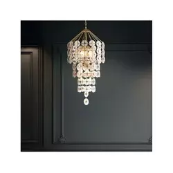 Quintiesse QN-MERIDIAN-9P-DG - Luster na lancu MERIDIAN 9xE14/40W/230V zlatna