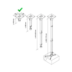 VEGA CM 25-160 univerzalni plafonski nosač za projektor