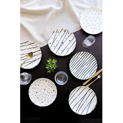 Hermia Set dezertnih tanjira, 6 komada, Šareni