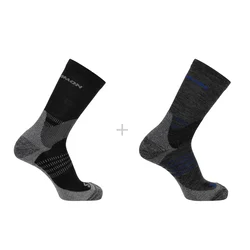 Nogavice Salomon X Ultra Access Crew 2 Anthracite/Black  XL
