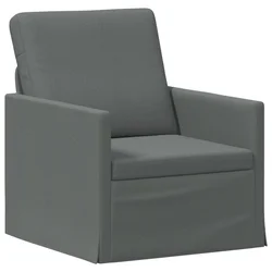 vidaXL Enosobna sofa Temno siva 70 x 81 x 82 cm Blago