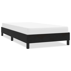 Okvir kreveta bez madraca crni 90x210 cm baršun