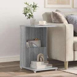 Bocni stol Siva Sonoma 40 x 35 x 60 cm Konstruirano drvo