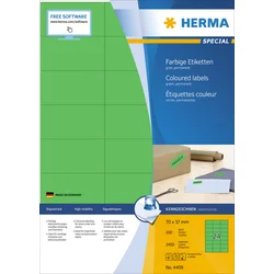 Herma etikete 70X37 A4/24 1/100 zelena ( 02H4409 )