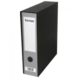 Registrator A4 široki u crnoj kutiji Prestige Fornax metalik srebrni
