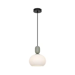 Luster na sajli VALISIA 1xE27/40W/230V crna/maslinasta