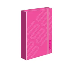 S-Cool Fascikla sa gumom Premium Fallin stars 31x24x4.5cm, SC2767, Roze