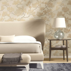 DUTCH WALLCOVERINGS zidna tapeta s uzorkom bora krem