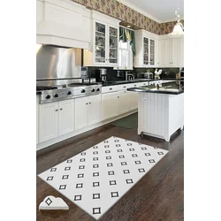 Conceptum Hypnose Tepih Wookece183, 100x150 cm, Belo-crni