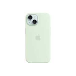 APPLE iPhone 15 Silicone Case with MagSafe - Soft Mint ( mwnc3zm/a )
