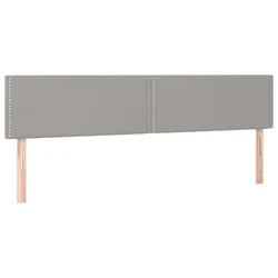 Uzglavlja svjetlosiva 180x5x78/88 cm od tkanine