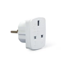 Gembird adapter za utikače Tip G (Ujedinjeno Kraljevstvo) Tipa F Belo