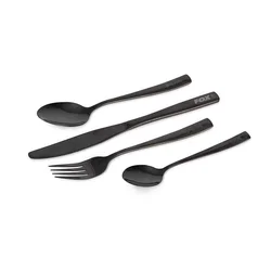 FOX Cookware Black Stainless Cutlery Set