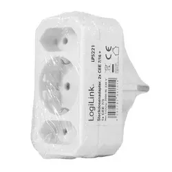 Logilink šuko adapter - lopov 2x CEE 7/16 + 1x CEE 7/3 ( 6314 )