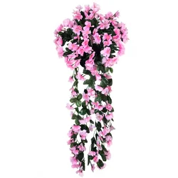 Umetna azaleja, viseča rastlina v loncu, 70 cm, roza