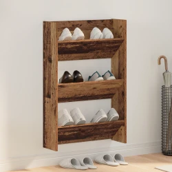 Ormar za cipele Staro drvo 60 x 18 x 90 cm Konstruirano drvo