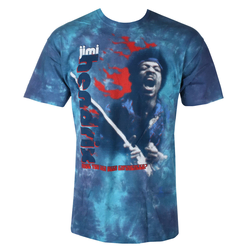 Metal majica moška Jimi Hendrix - FIRE - LIQUID BLUE - 11974