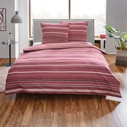 Komplet Jorganska navlaka + 2 jastučnice, Flanel, Double, Crvena