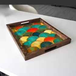 Aberto Design Poslužavnik REF007 48 x 38 x 4 cm, Šareni