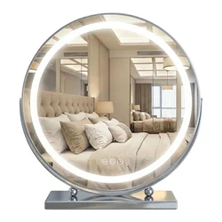 Stensko ogledalo LED MAKE-UP Chrome 50 cm