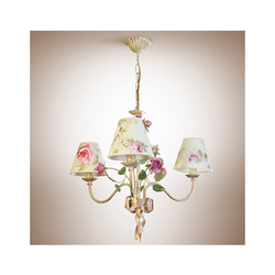 Luster na lancu ROMANCE 3xE14/40W/230V zlatni