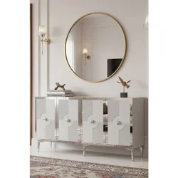 Hanah Home komoda Pega 150, 125 cm, bela / srebrna