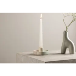 Venture Design Sveča Otis 11x5 cm siva, kamnina