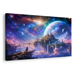 Slika fantastično mesto med planeti - 40x30
