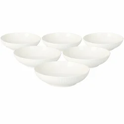 Komplet 6 porcelanskih globokih krožnikov, Linie20 cm